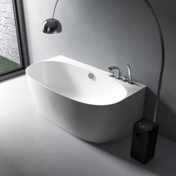 Treos Mineralguss Badewanne Vorwandmontage 710 04 1586 Megabad