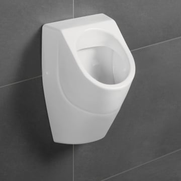 Villeroy & Boch O.novo Absaug-Urinal, ohne Deckel, DirectFlush, Zulauf verdeckt
