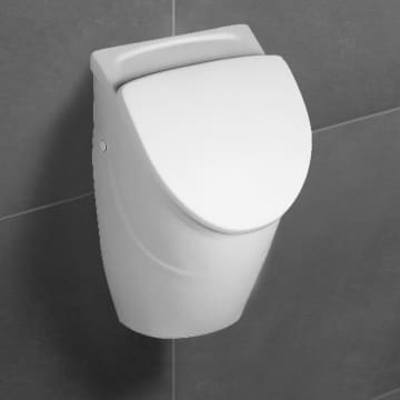 Villeroy & Boch O.novo Absaug-Urinal Compact, für Deckel, Zulauf verdeckt