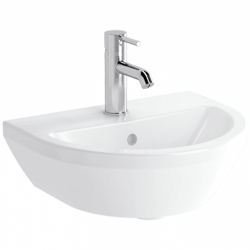 VitrA Integra hand wash basin 45 cm, with overflow hole, 1 tap hole centered