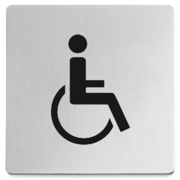 ZACK INDICI sign, wheelchair