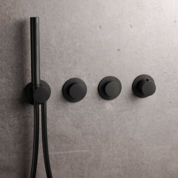 Herzbach MODUL7 BLACK PUSH Thermostat Farbset für 2 Verbraucher