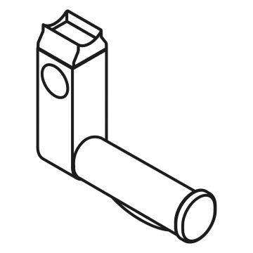 HEWI WC-Papierhalter Serie 477 – U-förmig, Diebstahlgeschützt, Weiß, 160x120 Mm, Aus Polyamid