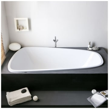 Hoesch SingleBath Duo Einbaubadewanne 176 x 114 cm, Überlauf rechts