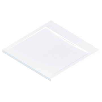 HSK Marmor-Polymer Duschwanne 100 x 100 cm superflach mit Randablauf