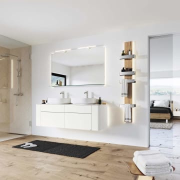 hülsta GENTIS Möbelset 229 cm mit 4 Schubladen, Spiegel, Regal und