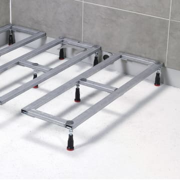 HÜPPE Flexibles Fußgestell 70 x 80-180 cm für EasyStep und EasyFlat Duschwannen