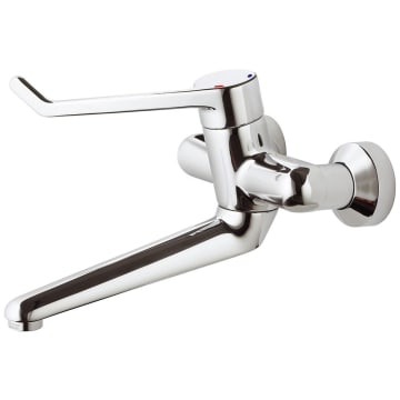 Ideal Standard CeraPlus Single Lever Wall Washbasin Safety Faucet