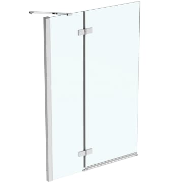Ideal Standard i.life Duschwand mit Tür für Badewanne 100 cm, Anschlag links