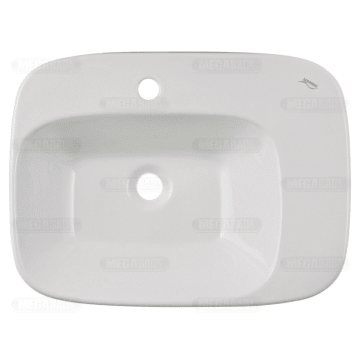 Keramag Silk Aufsatzwaschtisch, Ablage rechts 57 x 42,7 cm 121655000