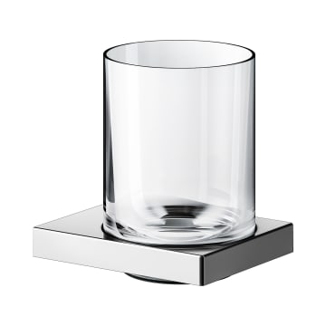 Keuco Edition 90 Square Glashalter mit Echtkristall-Glas
