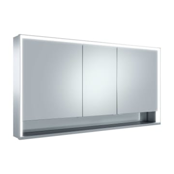 Keuco Royal Lumos Wandvorbau Spiegelschrank 140 x 73,5 cm, DALI-steuerbar, offene Ablage