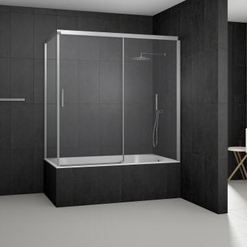 Koralle SL510 Trennwand auf Badewanne WM L, 70 x 160 cm ...