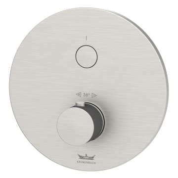 Kronenbach Smart Push Thermostat Unterputz für 1 Verbraucher, runde Ausführung
