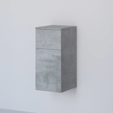 Kronenbach Cube Highboard 30 x 64,6 cm, 1 Auszug, 1 Tür, Anschlag links, mit TIP-ON