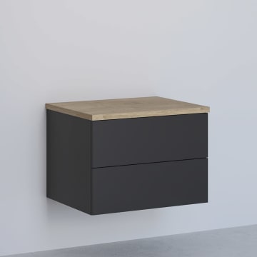 Kronenbach Cube Sideboard 61 cm mit 2 Auszügen und TIP-ON