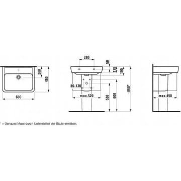 Laufen Pro A Waschtisch 60 Cm H8189520001041 Megabad