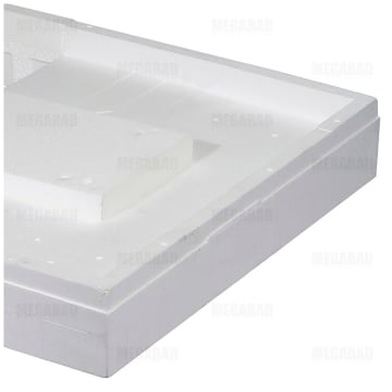 Universal Duschwannenträger Aus Styropor – Für Acryl-Duschen 120x70x3,5 Cm, Höhe 14,5 Cm, Weiß