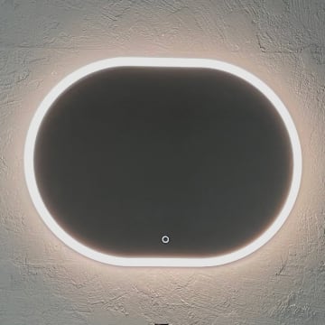 Art LED-Lichtspiegel Oval 80 x 60 cm