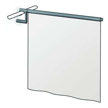 Silver Age System Duschspritzschutz zum Einhängen, 84,5 cm