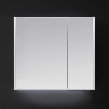 Pelipal Serie 6040 (Solitaire) Spiegelschrank 73,2 cm, große Tür links