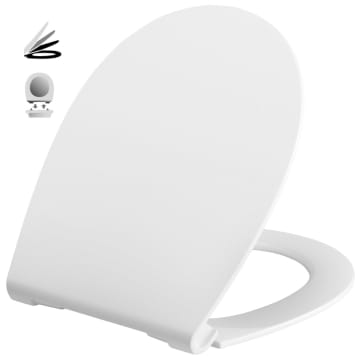 Pressalit WC seat Inspira Uni 1074 with soft close Standard Universal
