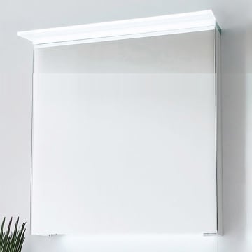 Puris Aspect mirror cabinet 60 cm with 1 door, stop left and LED surface light