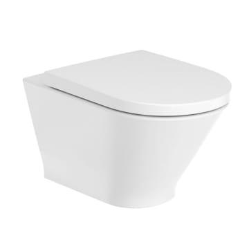 Roca The Gap wall-mounted toilet, rimless