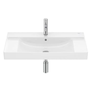 Roca Ona washbasin 80 x 46 cm, with basin in the middle
