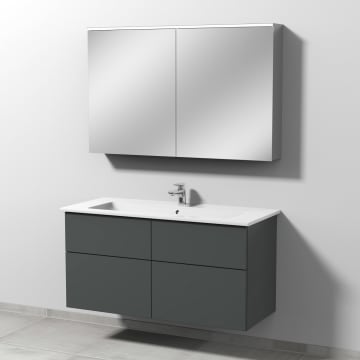 Sanipa 3way Möbelset inkl. Spiegelschrank "ARND", 120 cm, mit Push to open