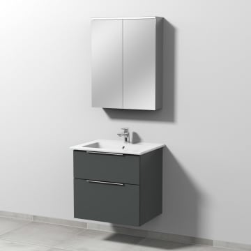 Sanipa 3way Möbelset inkl. Spiegelschrank "ARND", 65 cm, mit Aufsatzgriffen