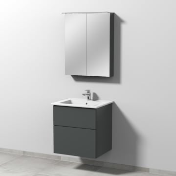 Sanipa 3way Möbelset inkl. Spiegelschrank "MALTE", 60 cm, mit Push to open
