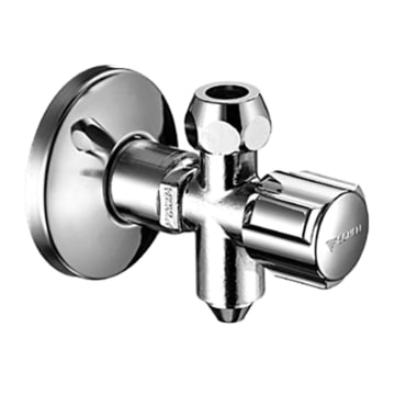 Schell COMFORT angle valve with drain nozzle