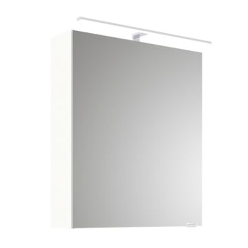 Steinkamp Living 2.0 Spiegelschrank 60 cm mit 1 Drehtür, inkl. LED-Aufsatzleuchte
