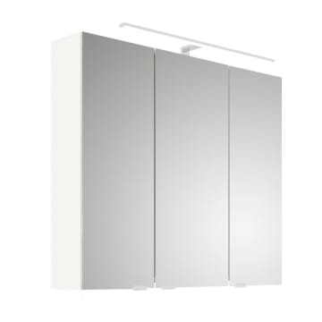 Steinkamp Living 2.0 Spiegelschrank 80 cm mit 3 Drehtüren, inkl. LED-Aufsatzleuchte