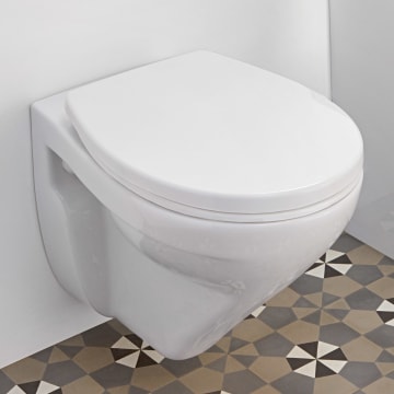 32 er Toilettenpapier WC Sitz SOFTCLOSE V&B O.Novo Wand-WC Spülrandlos 