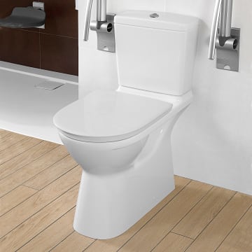 Villeroy & Boch Vicare Tiefspül-WC für Kombination, spülrandlos, bodenstehend