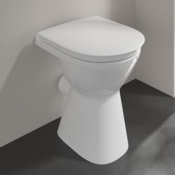 Villeroy & Boch Vicare Flachspül-WC spülrandlos, bodenstehend
