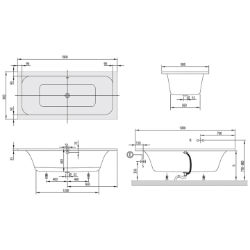 Villeroy Boch Loop Friends Square Duo Uba199lfs2v 01 Megabad