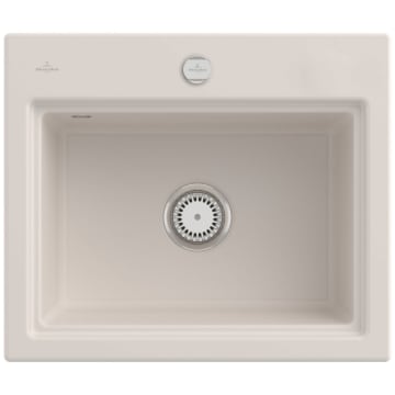 Villeroy & Boch Subway Style 60 S Fitted sink, drain with excenter operation, incl. drainer grid