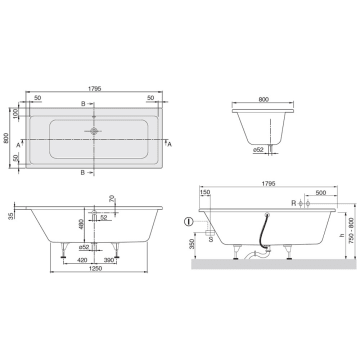 Featured image of post Badewanne 180X80 Ma e berlauf wahlweise links oder rechts