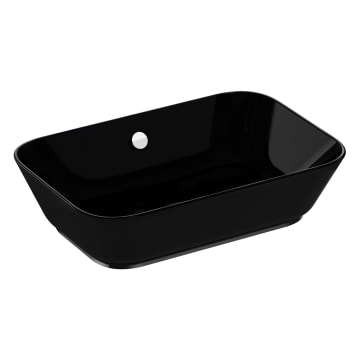 Vitra Options Geo countertop bowl 59.5 x 39.5 cm, with overflow hole, freestanding