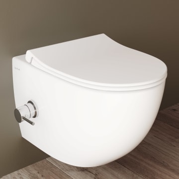 VitrA Aquacare Sento WC-Set mit Bidetfunktion und integrierter Armatur, inkl. Sitz