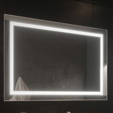 Zierath CORNI LED-Lichtspiegel 120 x 70 cm mit Raumschalter, einfache Lichttechnik