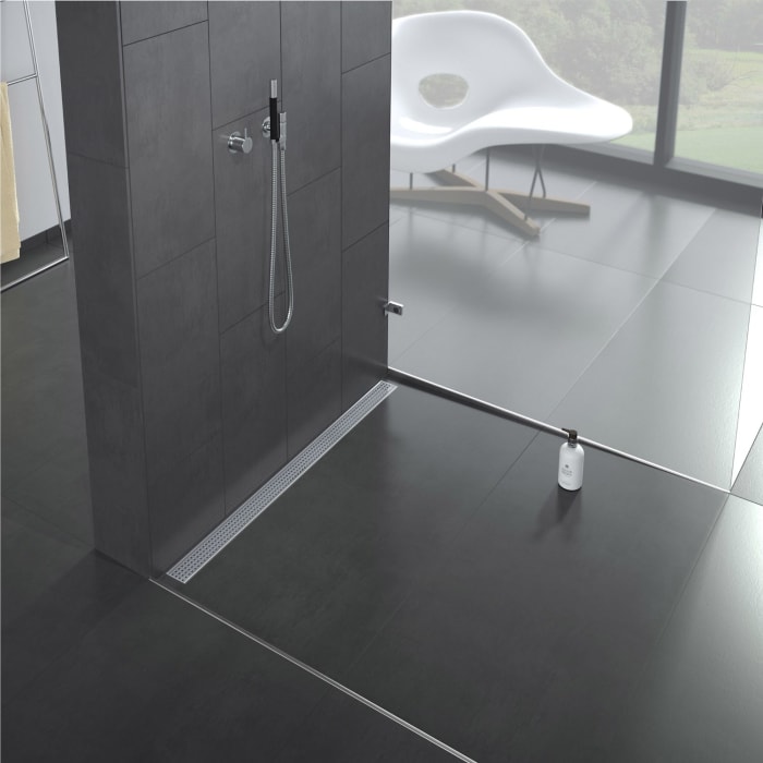 ACO ShowerDrain C Duschrinne ohne Aufkantung, DN 50, L: 88,5 cm