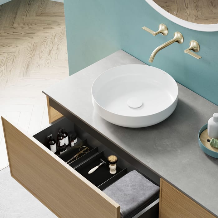 Alape Arkta Aufsatzbecken AB SO400.1, rund mit 40 cm Ø