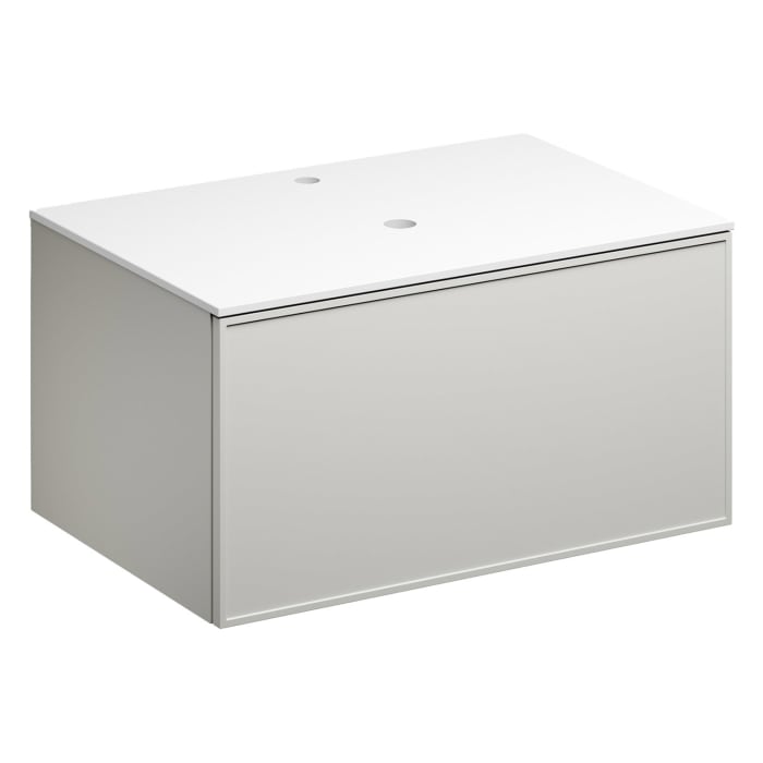 Alape Arkta Möbelmodul mit Trägerplatte 80 cm, Beckenposition mittig