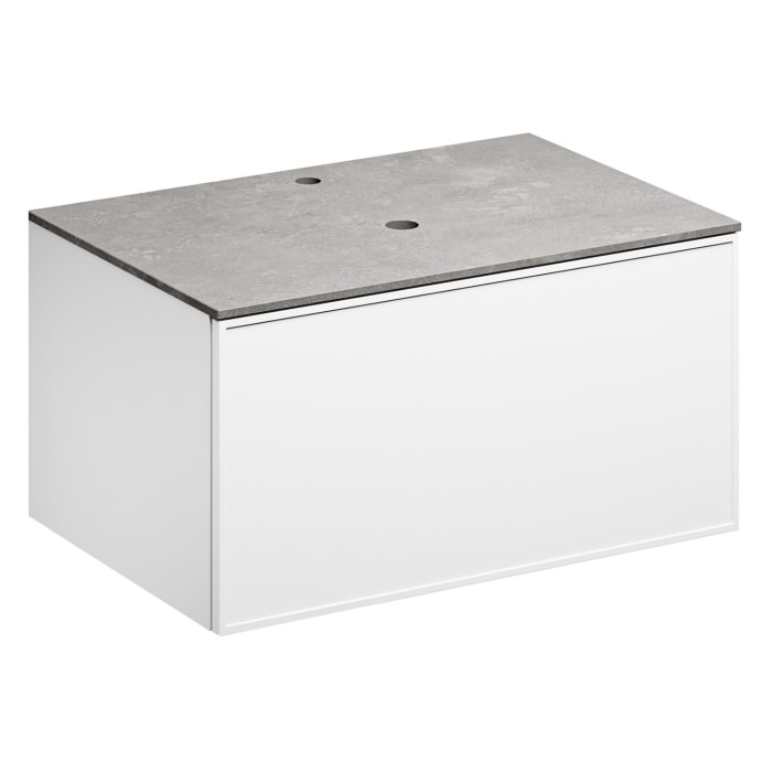 Alape Arkta Möbelmodul mit Trägerplatte 80 cm, Beckenposition mittig