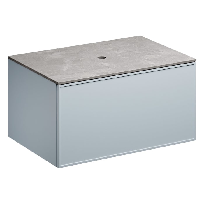 Alape Arkta Möbelmodul mit Trägerplatte 80 cm, Beckenposition mittig