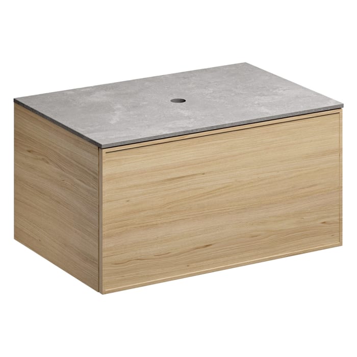 Alape Arkta Möbelmodul mit Trägerplatte 80 cm, Beckenposition mittig